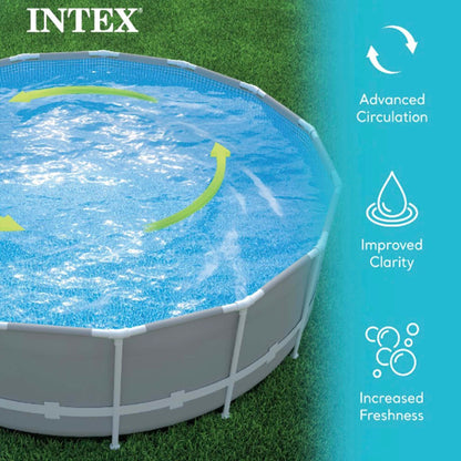 Intex Krystal Clear 1500GPH Sand Filter Pump & OptiFlow Premium Pool Filter Sand