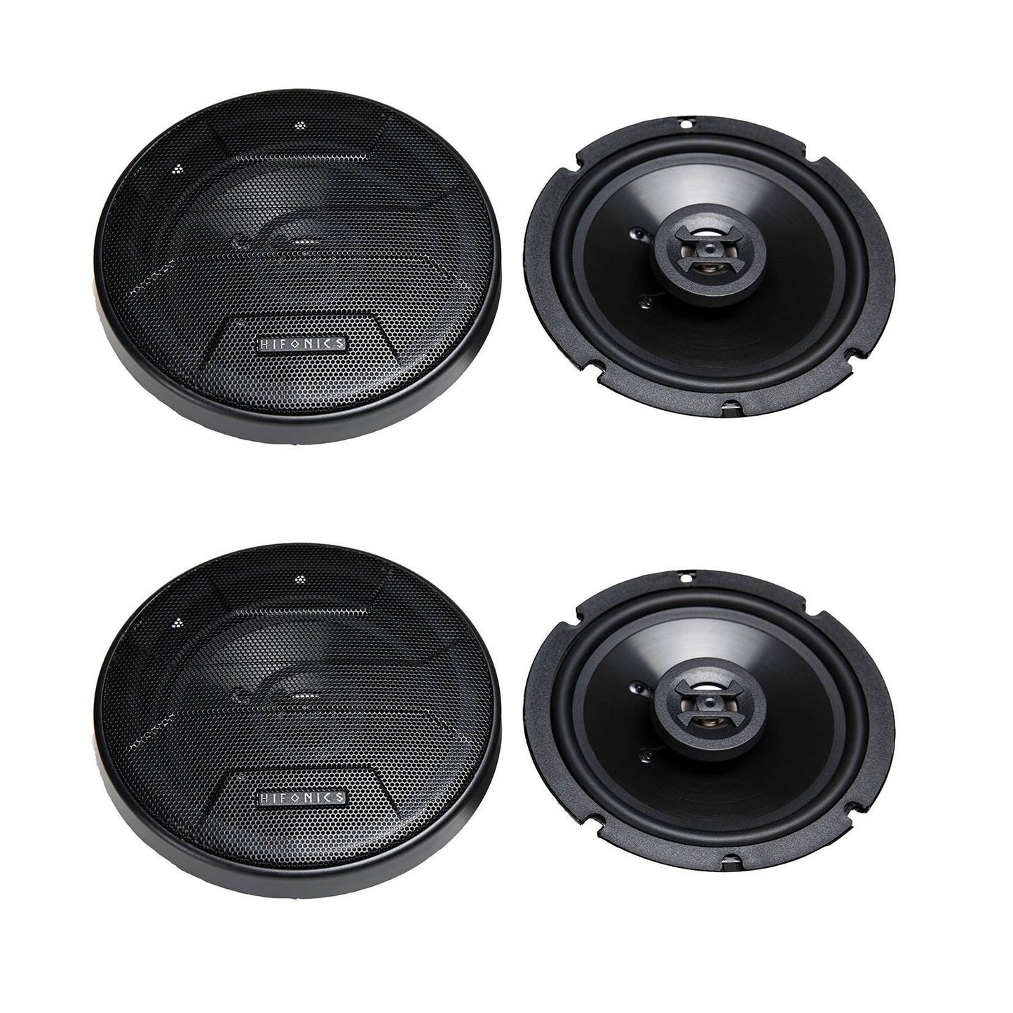 Hifonics Zeus ZS65CXS 6.5 Inch 3 Way 300W Shallow Coaxial Speakers, 2 Pair - Find Fresh Goods