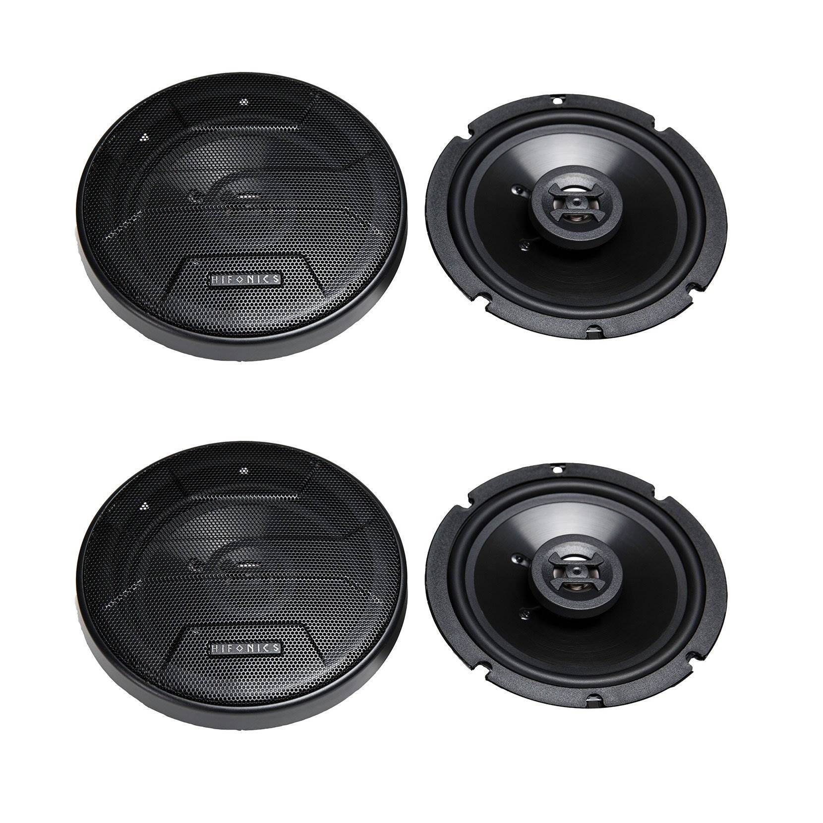 Hifonics Zeus ZS65CXS 6.5 Inch 3 Way 300W Shallow Coaxial Speakers, 2 Pair - Find Fresh Goods