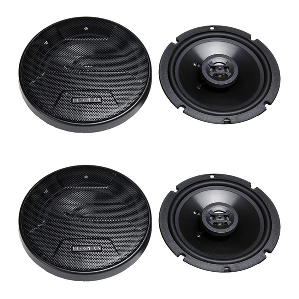 Hifonics Zeus ZS65CXS 6.5 Inch 3 Way 300W Shallow Coaxial Speakers, 2 Pair