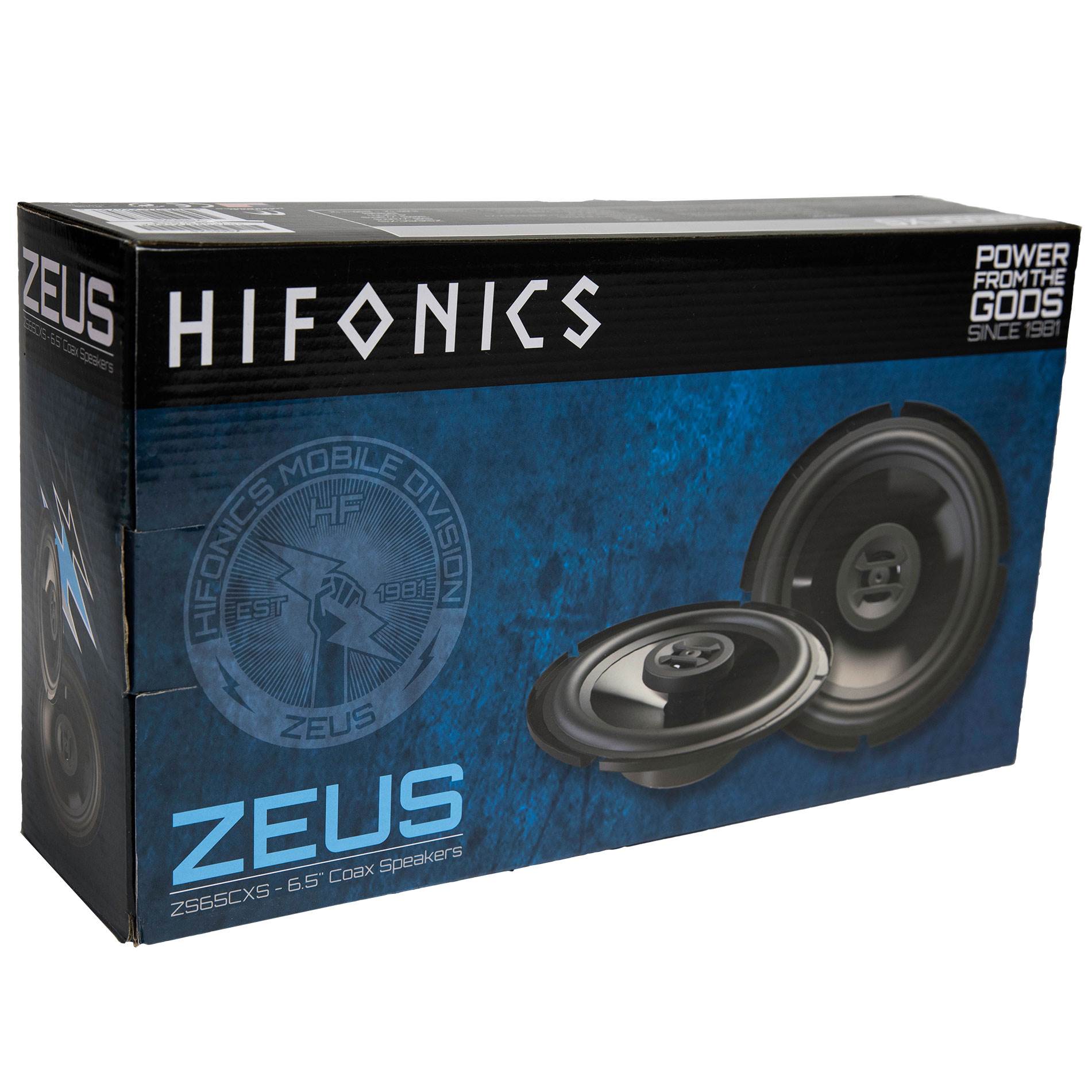 Hifonics Zeus ZS65CXS 6.5 Inch 3 Way 300W Shallow Coaxial Speakers, 2 Pair - Find Fresh Goods
