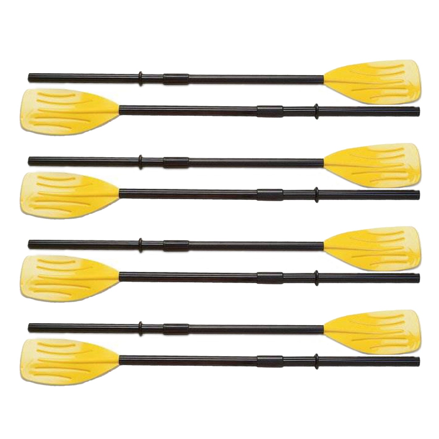Intex Set of 48" Paddles Plastic Ribbed French Oars for Inflatable Boat (4 Pack)