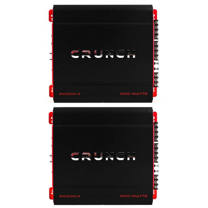 Crunch 4 Channel 1000 Watt Amp A/B Class Car Stereo Amplifier (2 Pack) - Find Fresh Goods
