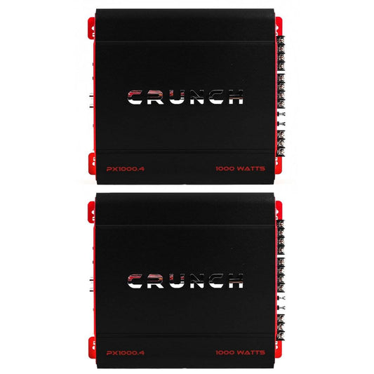 Crunch 4 Channel 1000 Watt Amp A/B Class Car Stereo Amplifier (2 Pack) - Find Fresh Goods