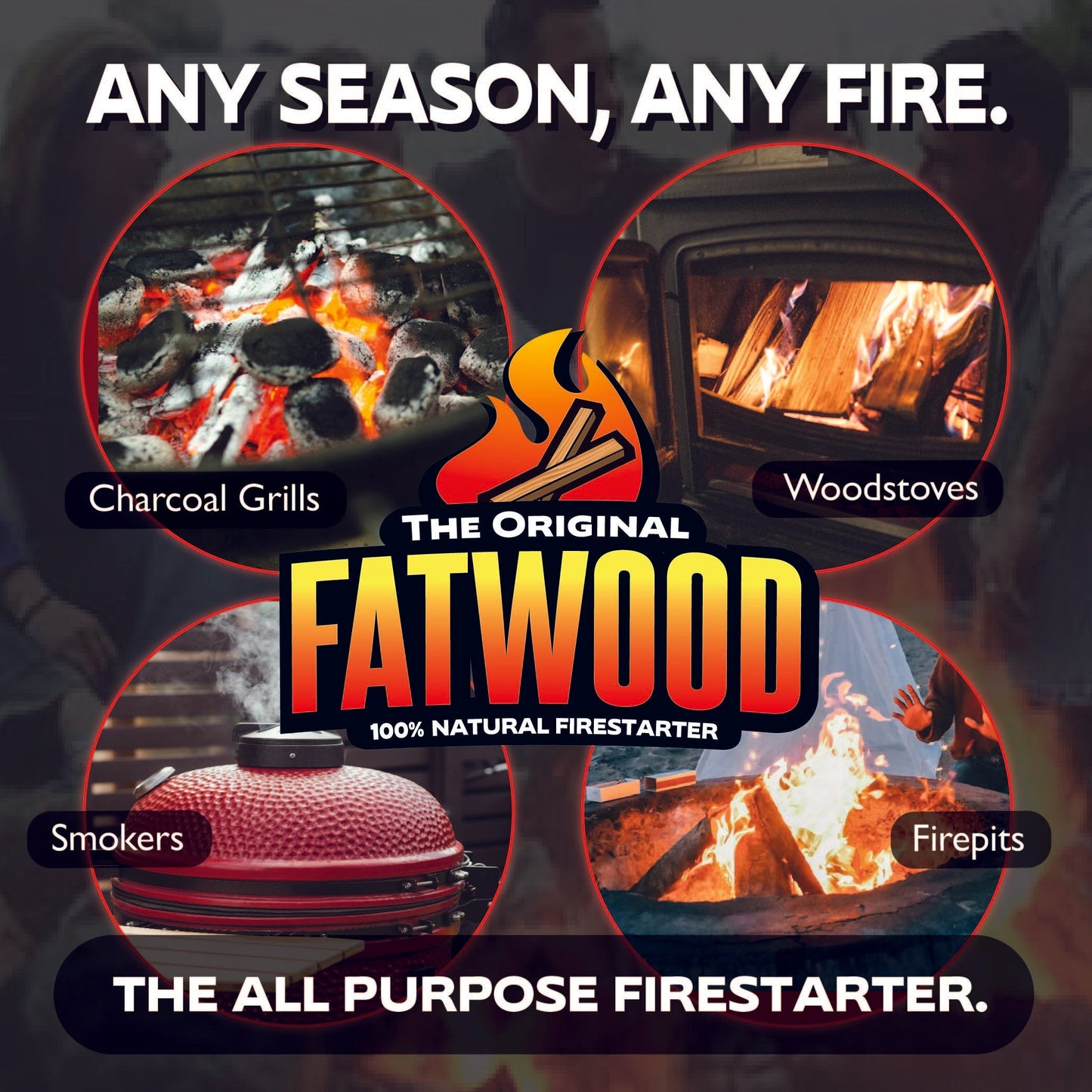 Betterwood Products 9910 Fatwood 10 Pound Natural Wood Firestarter (4 Pack)