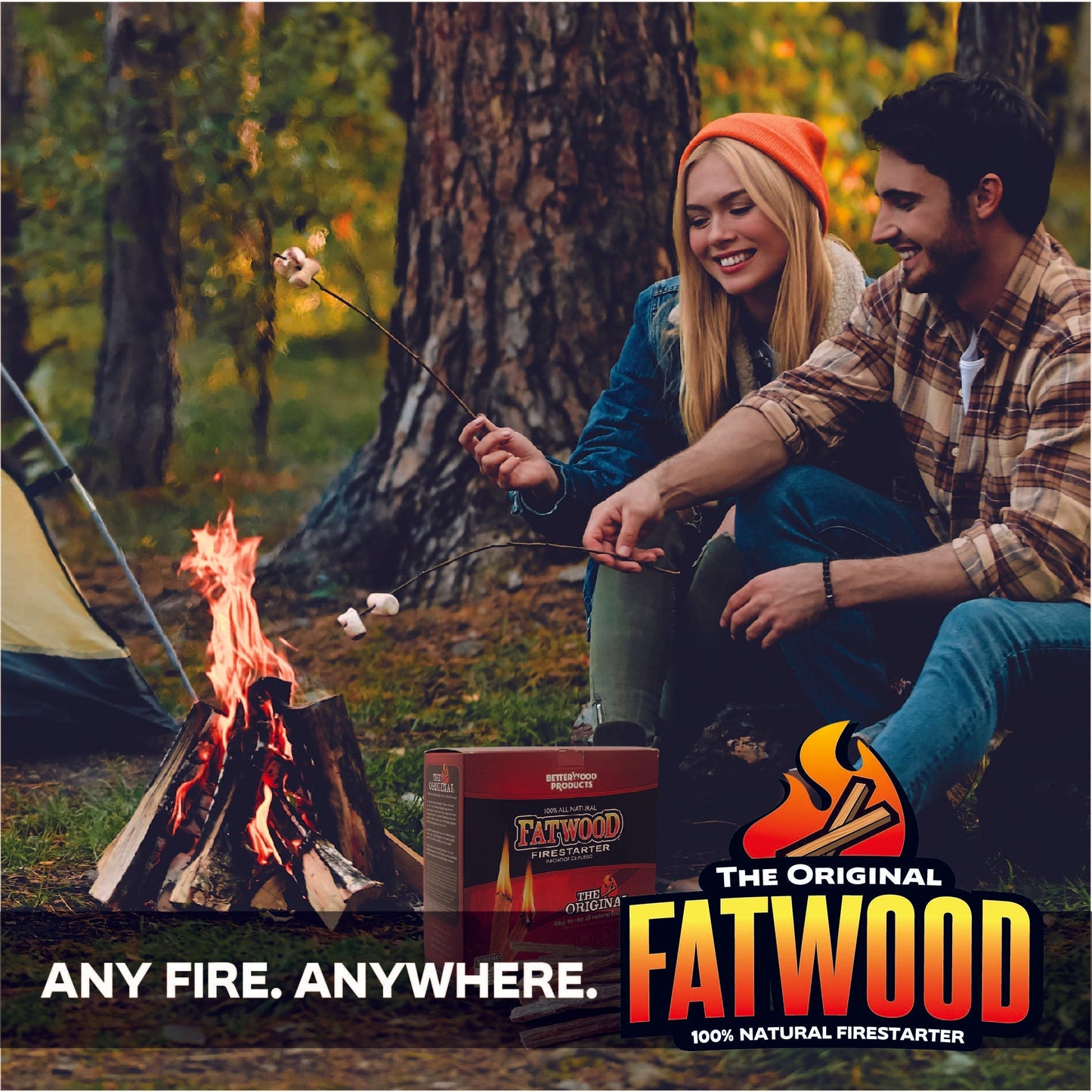Betterwood Fatwood Firestarter, All Weather Natural Pine Fire Sticks, 10 Pounds