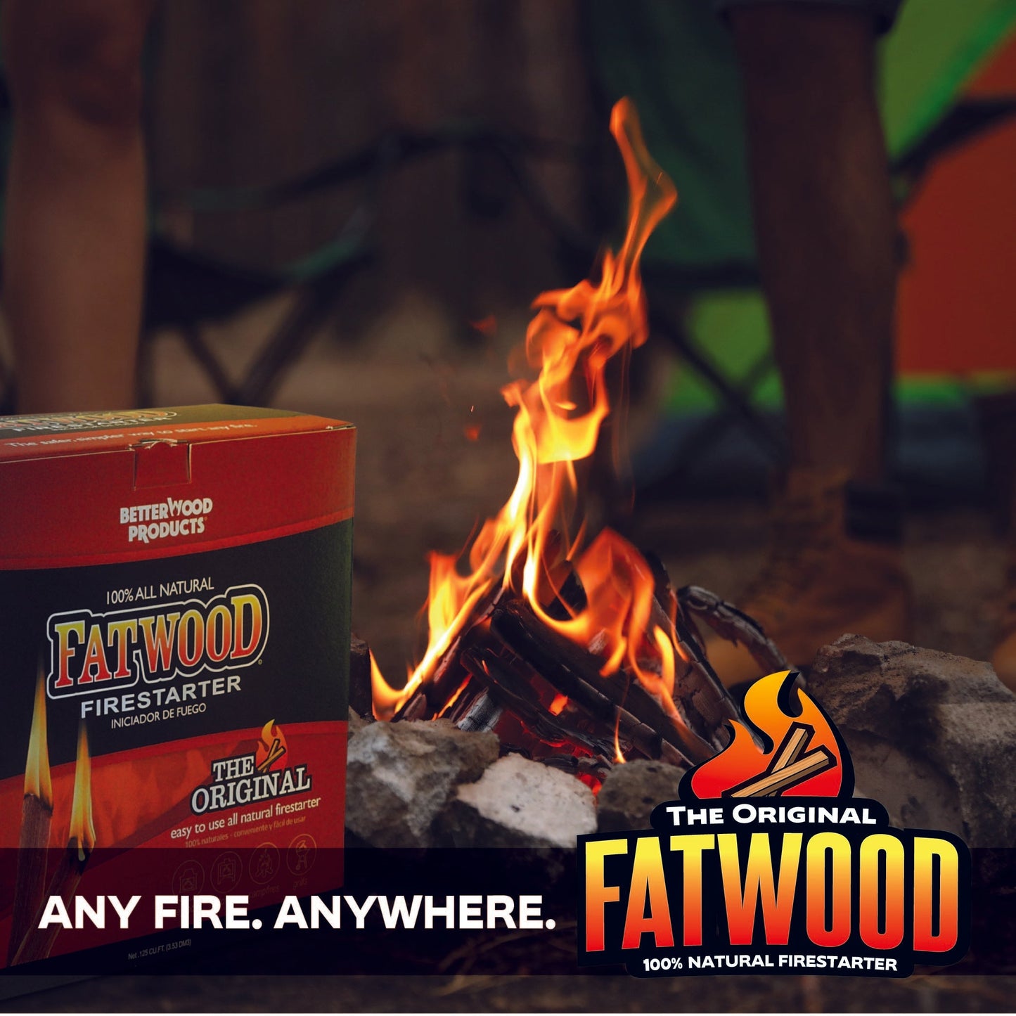 Betterwood Fatwood Firestarter, All Weather Natural Pine Fire Sticks, 10 Pounds