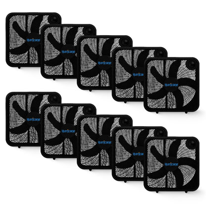 Hurricane 20" Classic Series Floor Box Fan with 3 Speed Settings, Black, 10 Pack