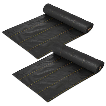 DeWitt Pro 5 Oz 6 x 250 Foot Commercial Landscape Weed Barrier Fabric (2 Pack)