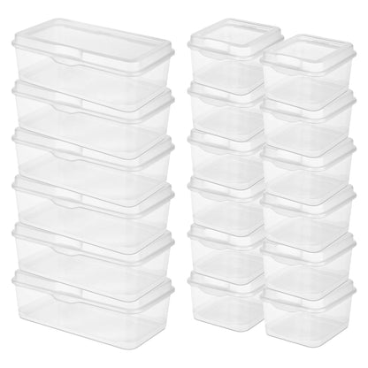 Sterilite Large Latching Storage Box, 6 Pack, and Small Latching Storage Box, 12 Pack