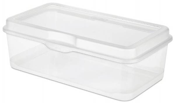 Sterilite Large Latching Storage Box, 6 Pack, and Small Latching Storage Box, 12 Pack