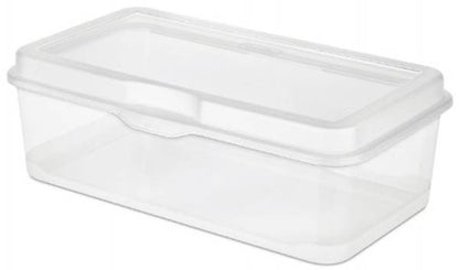 Sterilite Large Latching Storage Box, 6 Pack, and Small Latching Storage Box, 12 Pack