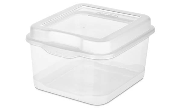 Sterilite Large Latching Storage Box, 6 Pack, and Small Latching Storage Box, 12 Pack
