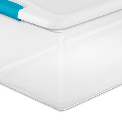 Sterilite 106 Quart Latch Lid Tote, 4 Pack, and 66 Quart Latch Lid Tote, 6 Pack