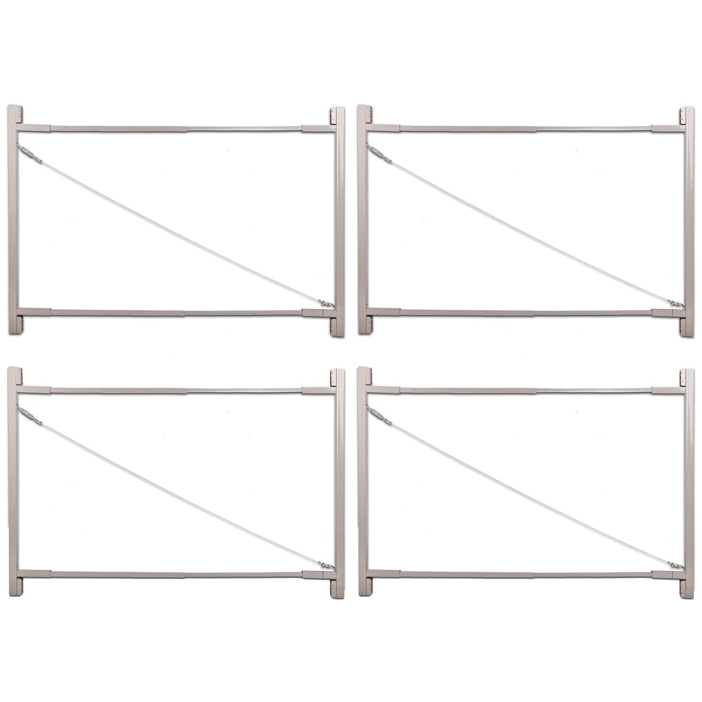 Adjust-A-Gate Steel Frame Gate Kit, 36"-72" Wide Opening To 6' High (4 Pack)