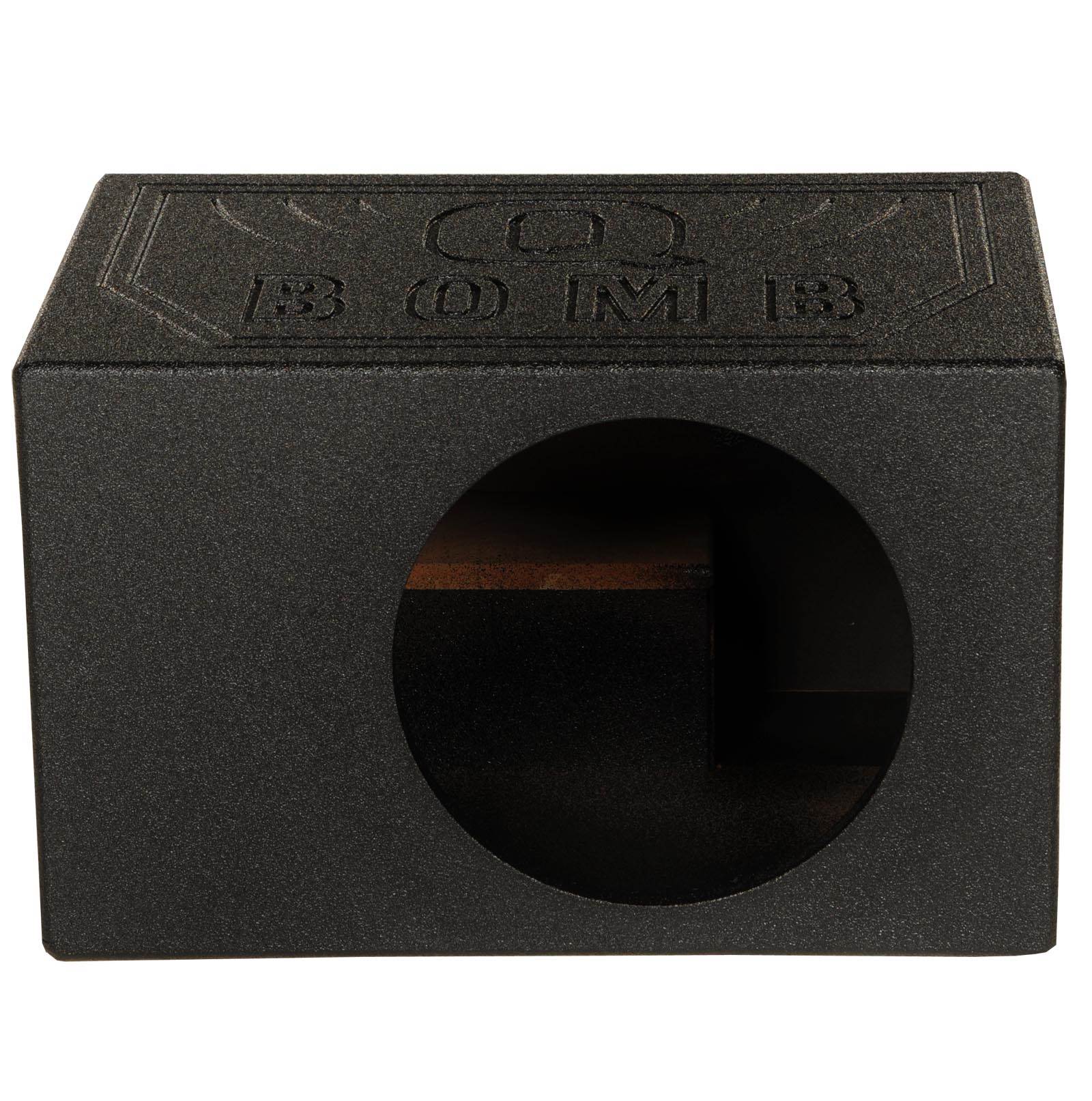 Q-Power QBOMB10VL Single 10" Vented Ported Car Subwoofer Box Enclosure (2 Pack) - Find Fresh Goods