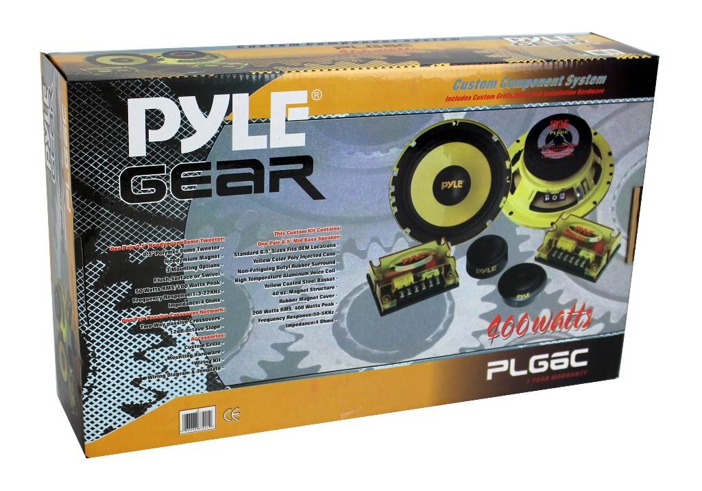 PYLE PLG6C 6.5" 400W 2 Way Car Audio Component Speakers Set Power System - Find Fresh Goods
