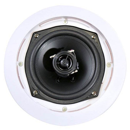 PYLE PDIC61RD 200W 6.5'' Round Flush Mount In-Wall/Ceiling Home Speakers, 2 Pack