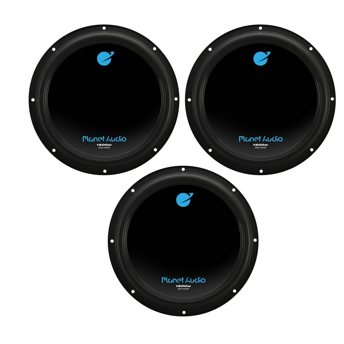 Planet Audio 10" 1500W Dual 4 Ohm Voice Coil Car Audio Power Subwoofer (3 Pack) - Find Fresh Goods