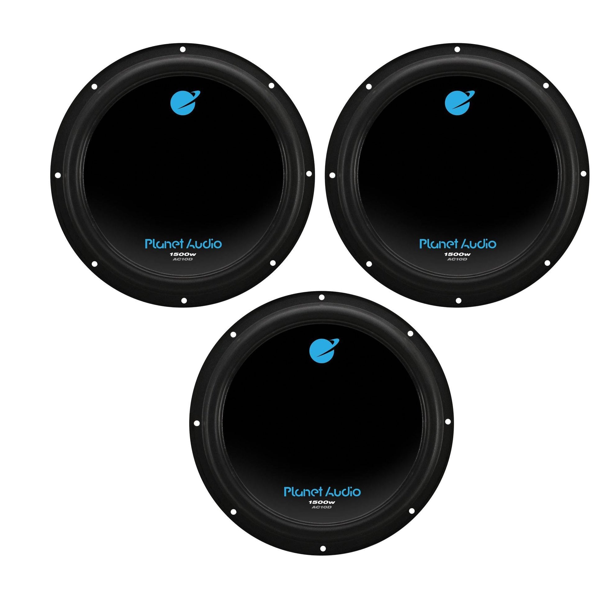 Planet Audio 10" 1500W Dual 4 Ohm Voice Coil Car Audio Power Subwoofer (3 Pack) - Find Fresh Goods