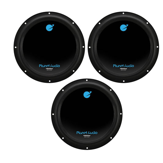 Planet Audio 10" 1500W Dual 4 Ohm Voice Coil Car Audio Power Subwoofer (3 Pack) - Find Fresh Goods