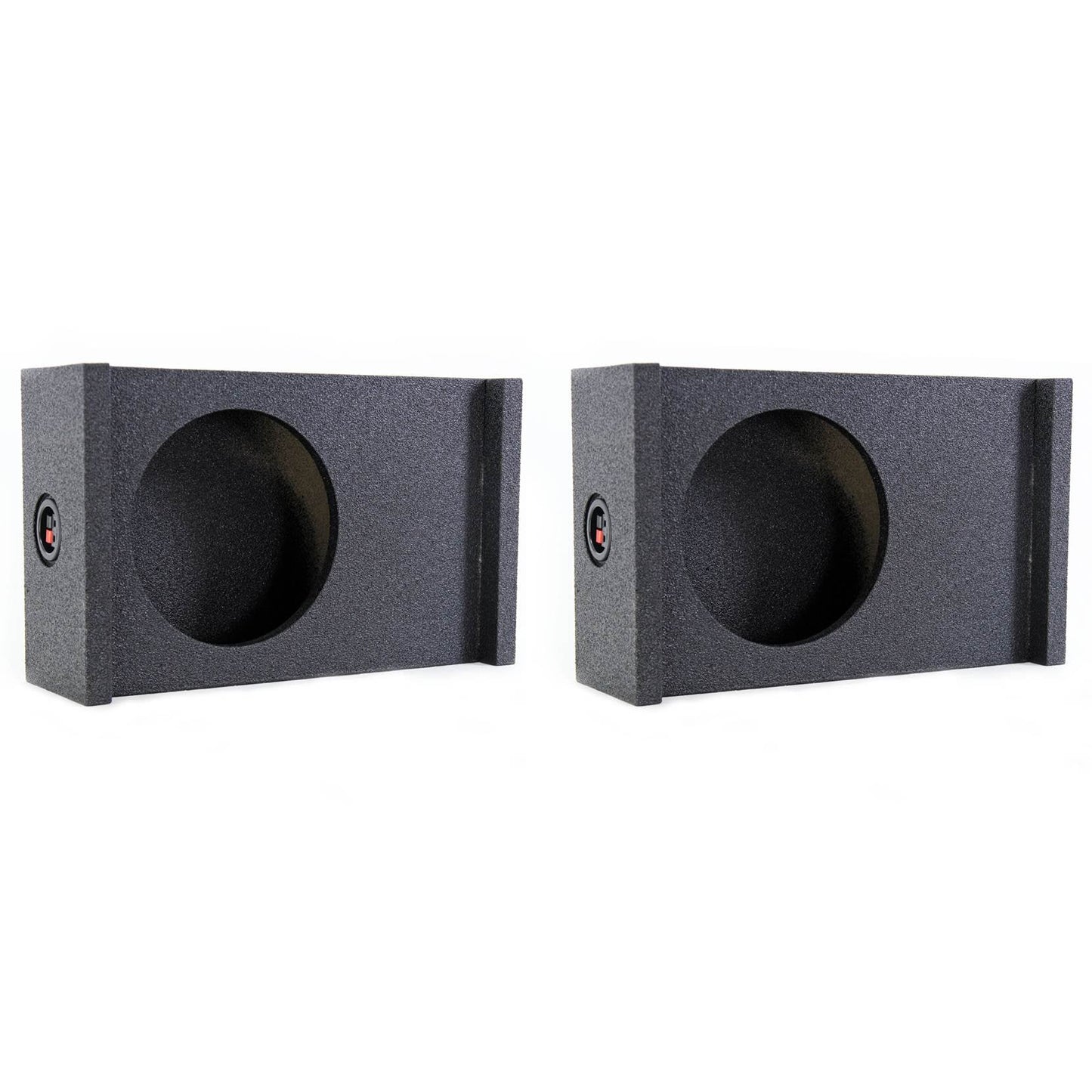 Q-Power Single 12-Inch Universal Downfire/Behind Seat Sub Box (2 Pack) - Find Fresh Goods
