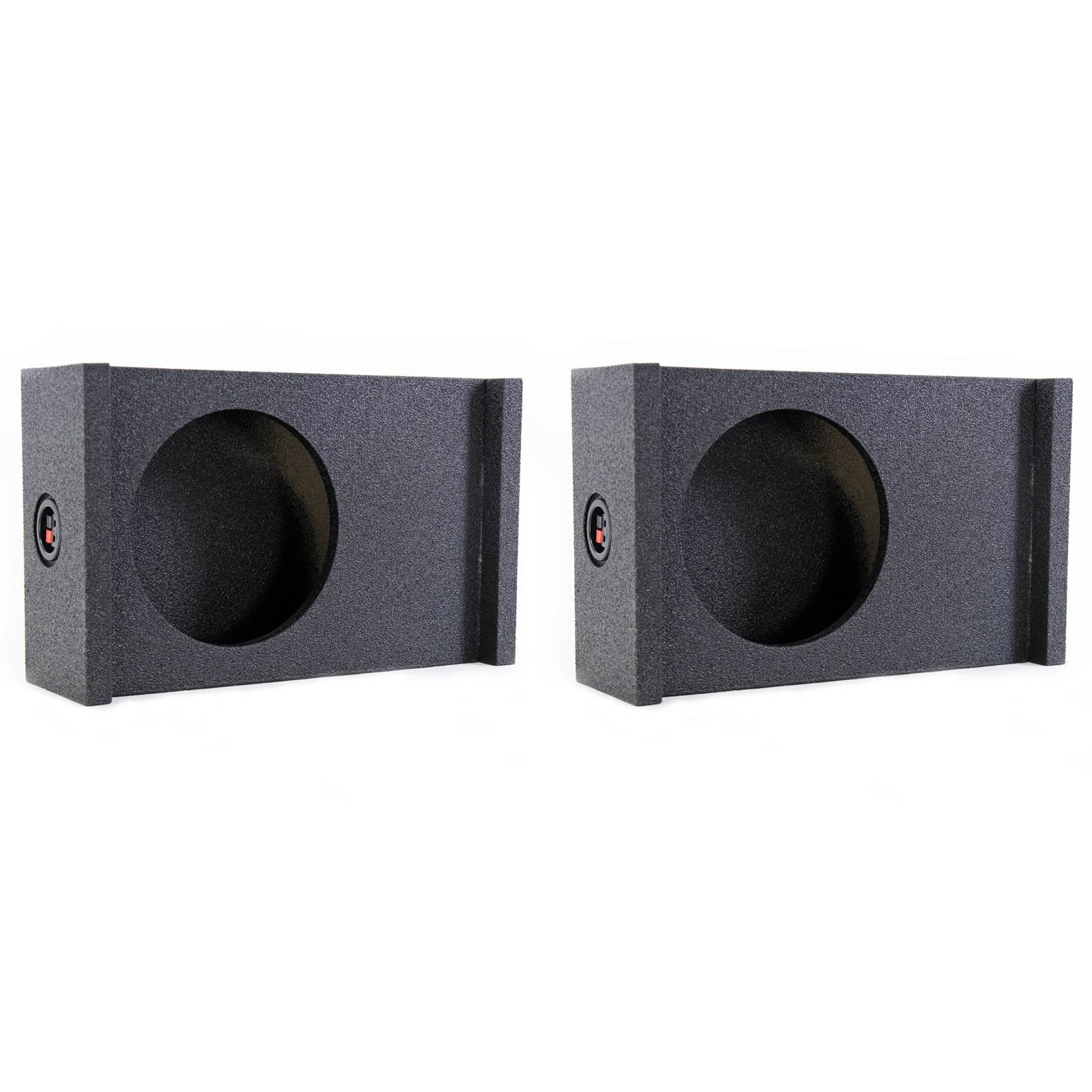 Q-Power Single 12-Inch Universal Downfire/Behind Seat Sub Box (2 Pack) - Find Fresh Goods