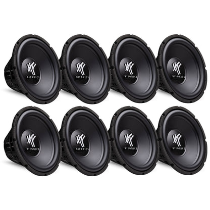 HIFONICS 12" 800 Watt 4 Ohm DVC Car Audio Subwoofer Power Bass Sub (8 Pack) - Find Fresh Goods