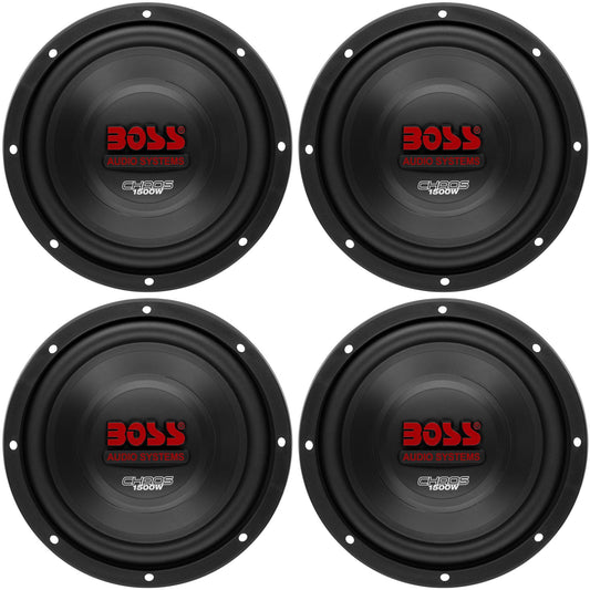 Boss 10" 1500W Car Subwoofer Audio DVC Power Sub Woofer 4 Ohm Stereo (4 Pack) - Find Fresh Goods