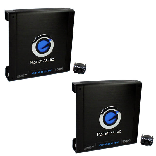 Planet Audio 1500 Watt Mono Block Car Audio Amplifier with Remote (2 Pack) - Find Fresh Goods