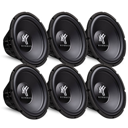Hifonics 12" 800 Watt 4 Ohm DVC Car Audio Subwoofer Power Bass Sub (6 Pack) - Find Fresh Goods