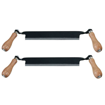Timber Tuff 10" Straight Wood Blade Draw Shave Knife Woodworking Tool (2 Pack)