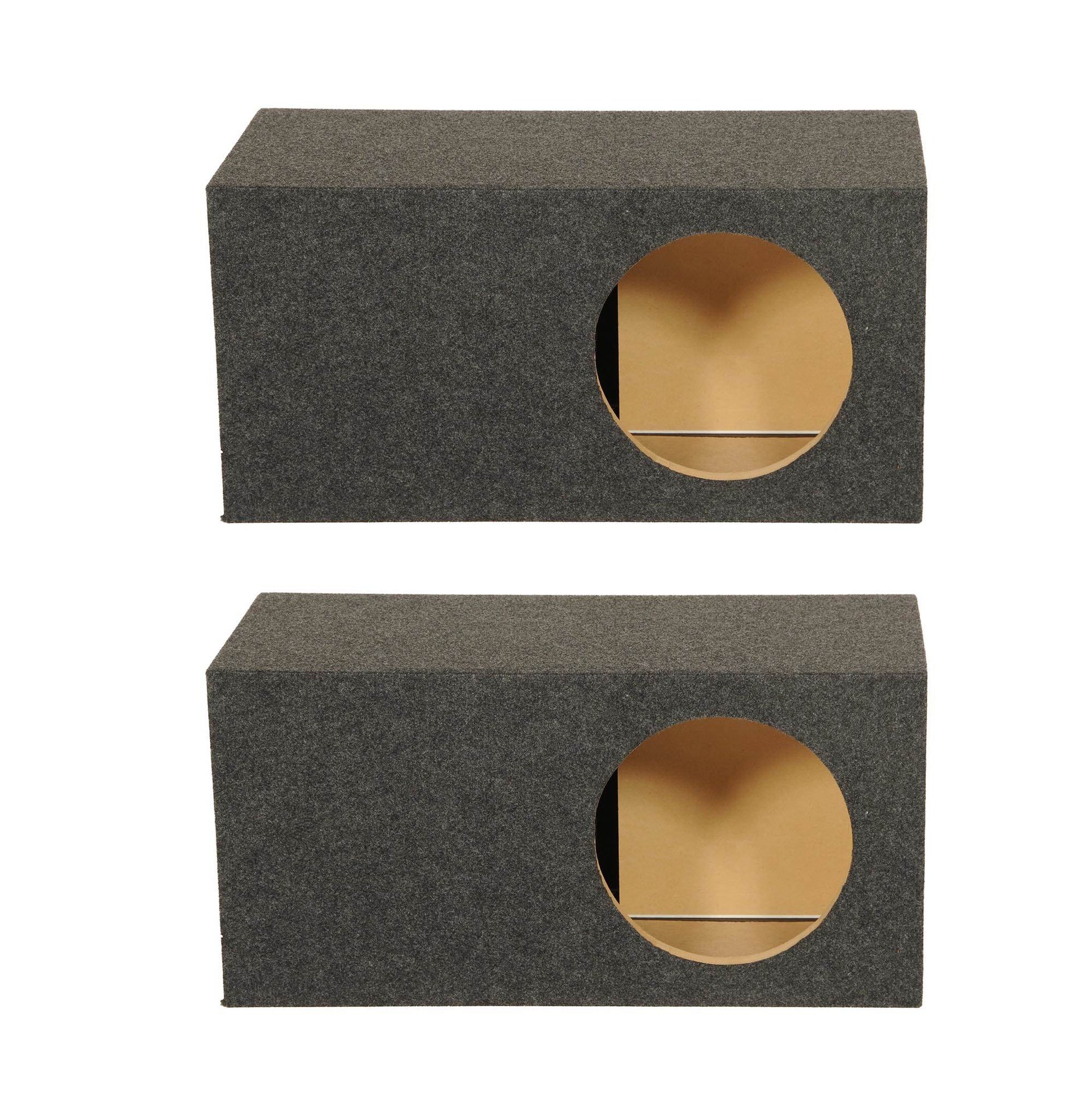 Q Power Single 12 Inch SPL XL Side Ported Subwoofer Enclosure HD112VL (2 Pack) - Find Fresh Goods
