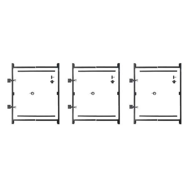 Adjust-A-Gate Steel Frame Gate Building Kit, 36"-60" Wide Up To 7' High (3 Pack)