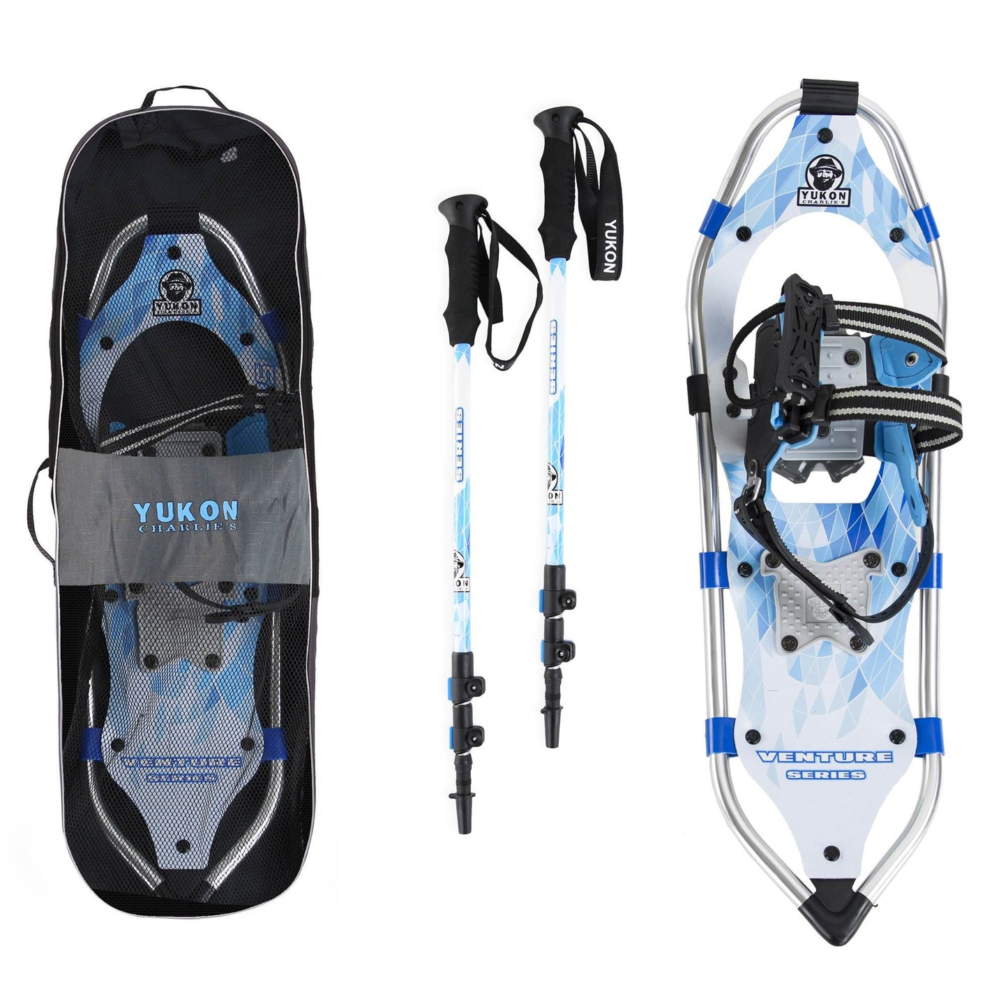 Yukon Charlie's Advanced 8"x21"Women's Snowshoe Kit & 9"x30" Men's Snowshoe Kit