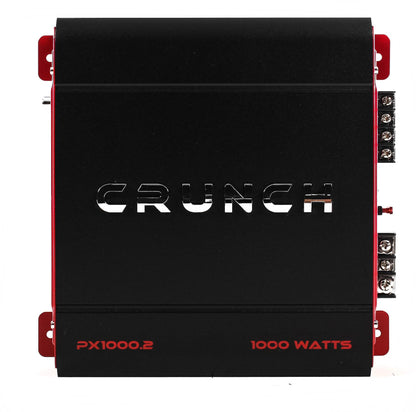 Crunch 4 Channel 1000W A/B Class Stereo Amplifier & 2 Channel Amp & Wiring Kit - Find Fresh Goods