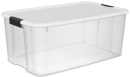 Sterilite 116 Quart Storage Totes, 4 Pack, and 66 Quart Storage Totes, 6 Pack