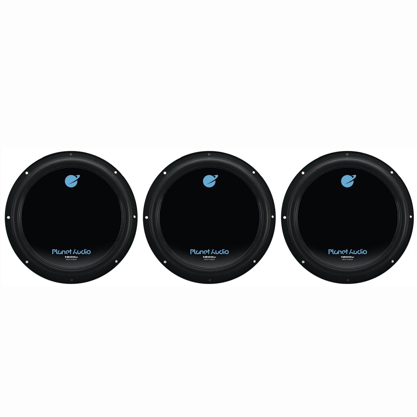 Planet Audio 12" 1800 Watt Car Audio Power Single Subwoofer DVC 4 Ohm (3 Pack) - Find Fresh Goods