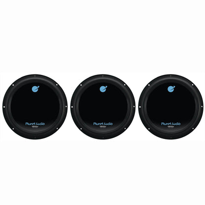 Planet Audio 12" 1800 Watt Car Audio Power Single Subwoofer DVC 4 Ohm (3 Pack) - Find Fresh Goods