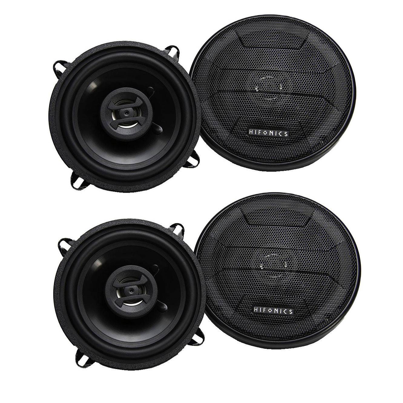 Hifonics Zeus 200 Watt 5.25 Inch 2 Way 4 Ohm Car Audio Coaxial Speakers (2 Pack) - Find Fresh Goods