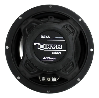 BOSS NX654 6.5" 400W 4-Way Car Audio Coaxial Speakers Stereo, Black (6 Speakers) - Find Fresh Goods