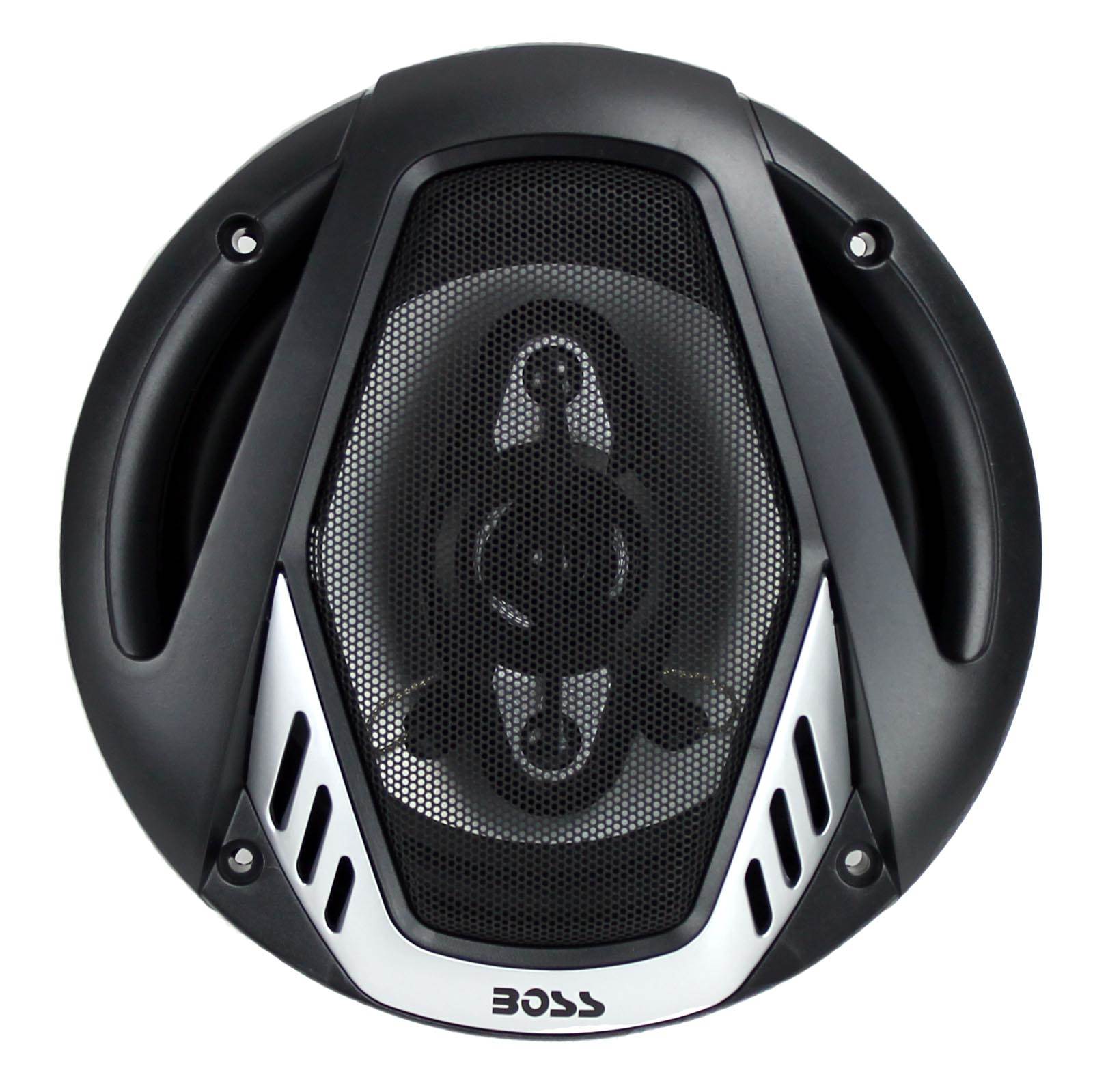 BOSS NX654 6.5" 400W 4-Way Car Audio Coaxial Speakers Stereo, Black (8 Speakers) - Find Fresh Goods
