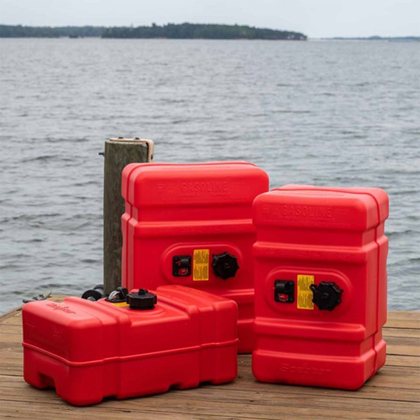 Scepter Portable 12 Gallon Fuel Tank, Rectangular Tall Profile Marine Fuel Can - Find Fresh Goods