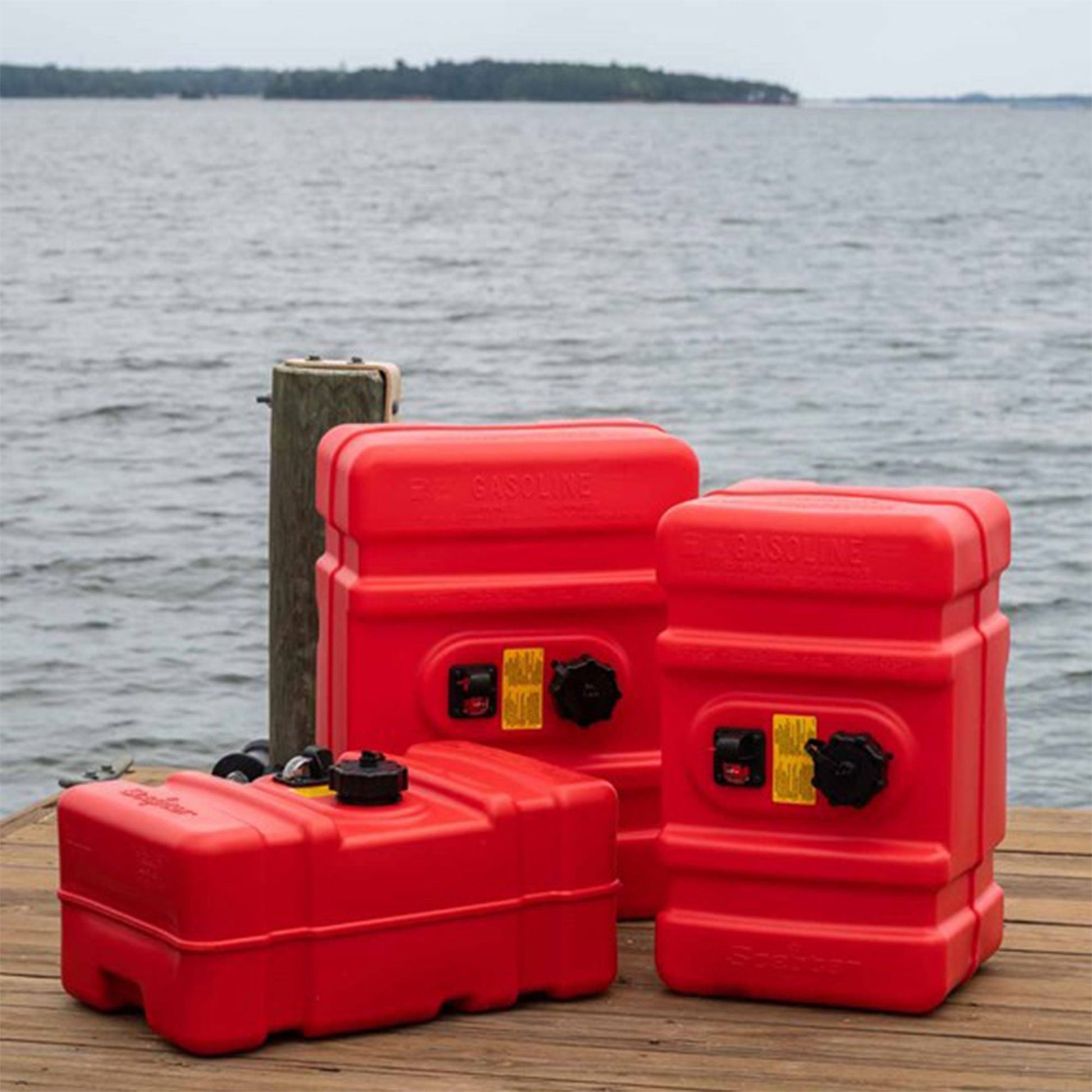 Scepter Portable 12 Gallon Fuel Tank, Rectangular Tall Profile Marine Fuel Can - Find Fresh Goods