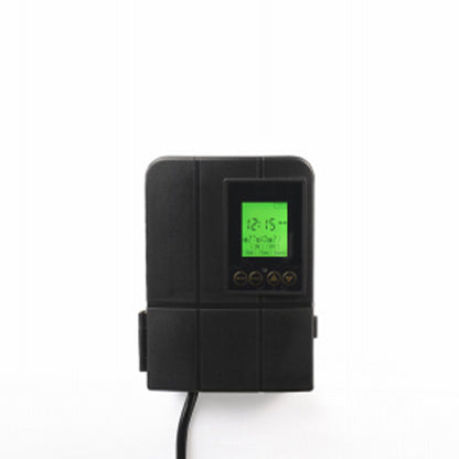 Fusion 120 Watts Low Voltage Stake Light Transformer with Built-In Timer, Black