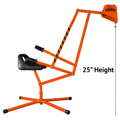The Big Dig Special Edition Sand Digger Excavator w/ 360 Degree Rotation, Orange