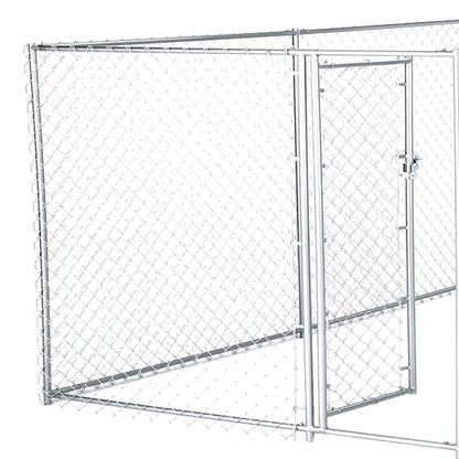 Lucky Dog 10 x 5 x 4 Foot Heavy Duty Outdoor Chain Link Kennel Enclosure (2 Pk)
