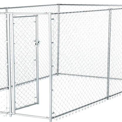 Lucky Dog 10 x 5 x 4 Foot Heavy Duty Outdoor Chain Link Kennel Enclosure (2 Pk)
