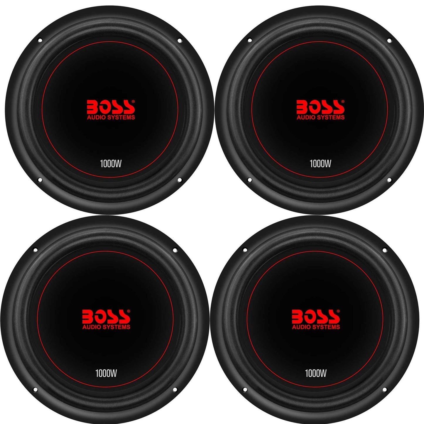 Boss Chaos Exxtreme 10" 1000W Dual Voice Coil 4 Ohm Car Audio Subwoofer (4 Pack) - Find Fresh Goods