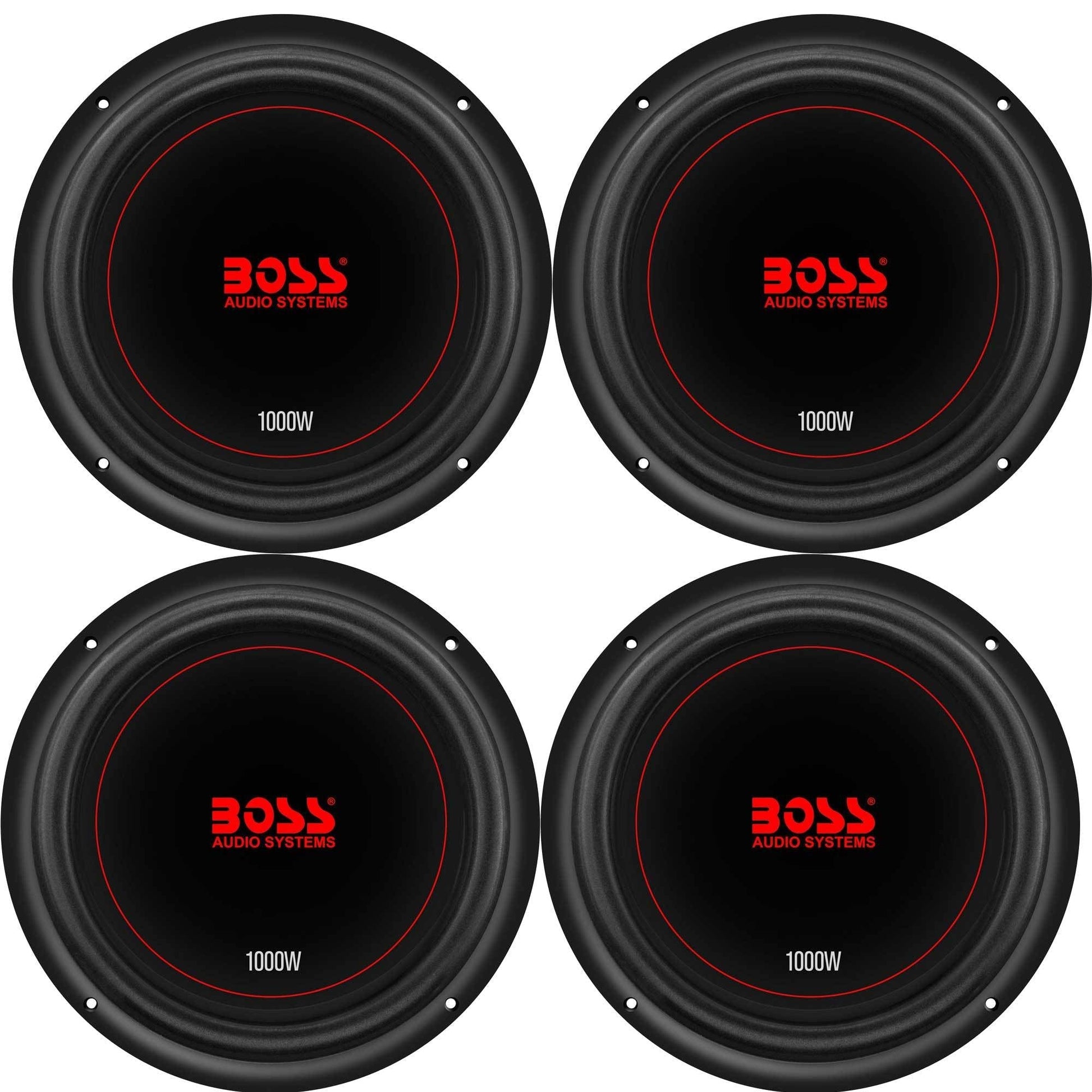 Boss Chaos Exxtreme 10" 1000W Dual Voice Coil 4 Ohm Car Audio Subwoofer (4 Pack) - Find Fresh Goods